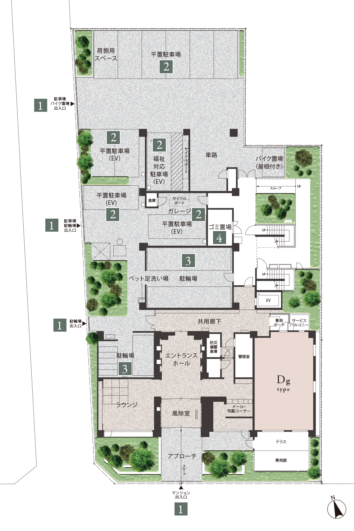 敷地配置図